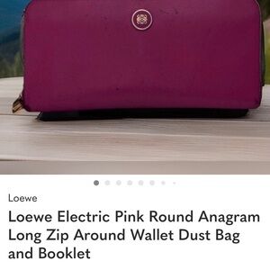 Loewe Pink Anagram Card Holder